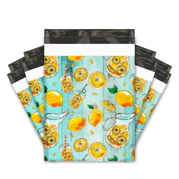 25CT 10x13 Lemonade Poly Mailers Shipping Premium Bags - Picture 1 of 4